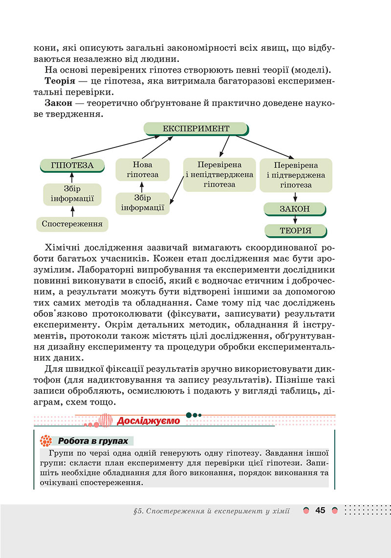 Сторінка 45 - Підручник Хімія 7 клас Мідак Кузишин 2024 - НУШ