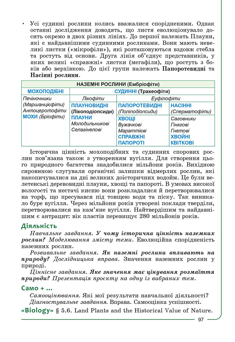 Сторінка 97 - Підручник Біологія 7 клас Соболь 2024 - НУШ