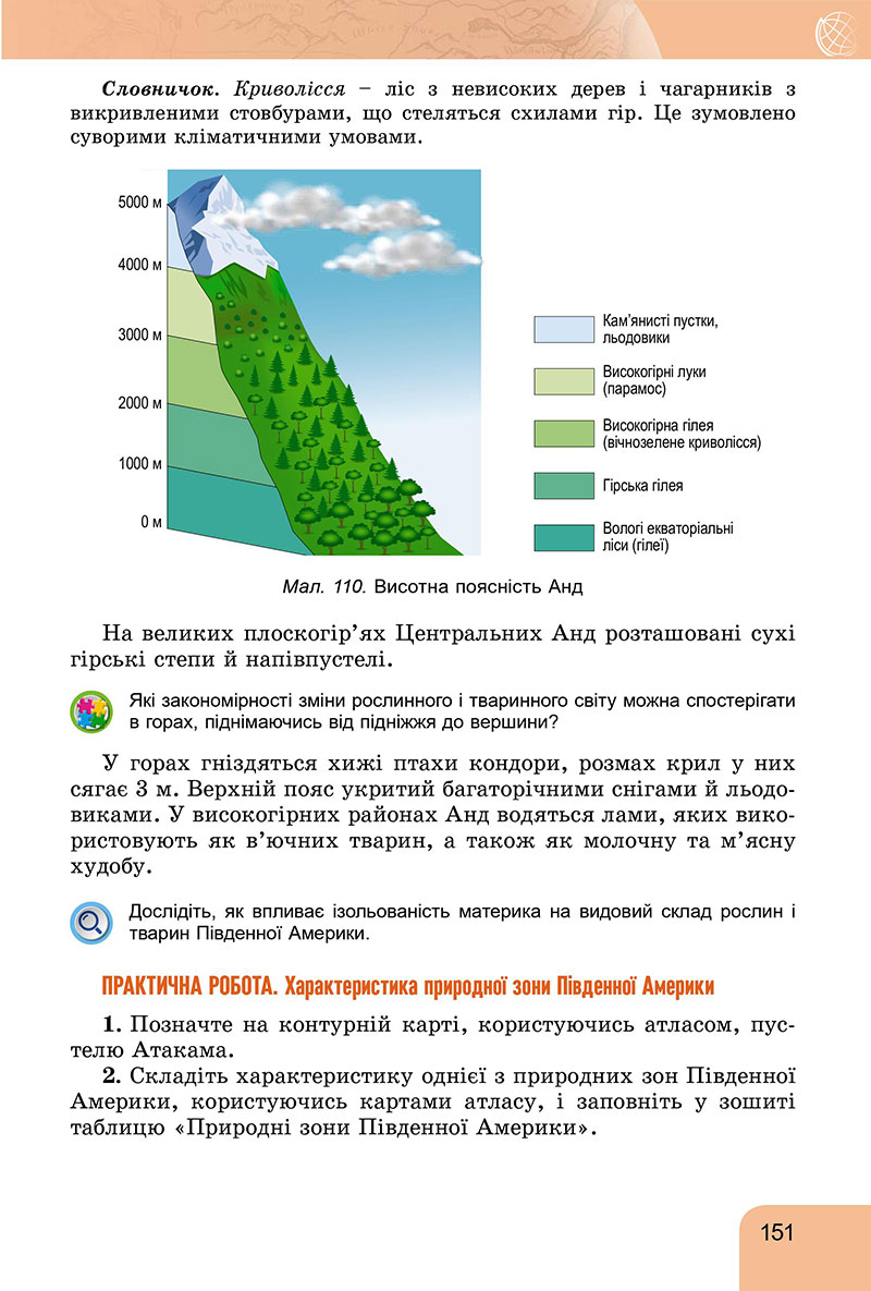 Сторінка 151 - Підручник Географія 7 клас Гільберг Довгань 2024