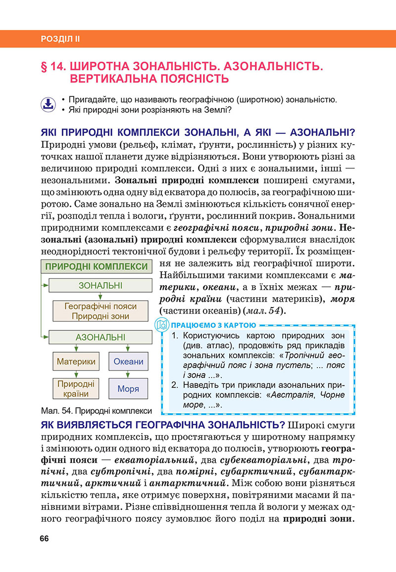 Сторінка 66 - Підручник Географія 7 клас Бойко Міхелі 2024