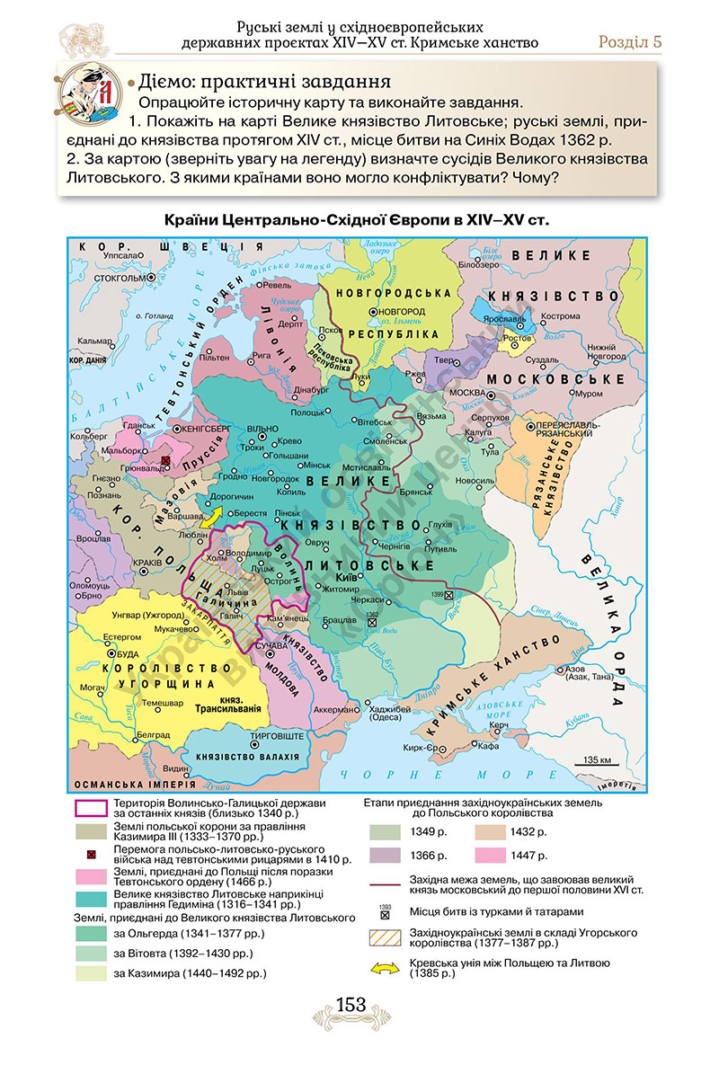 Сторінка 153 - Підручник Історія України 7 клас Щупак 2024 - НУШ