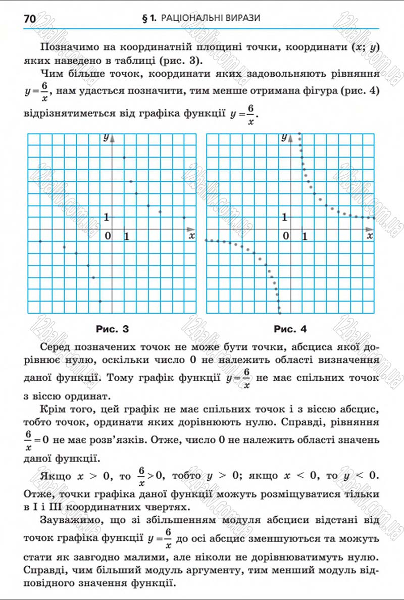 Сторінка 70 - Підручник Алгебра 8 клас Мерзляк 2016 - скачати онлайн