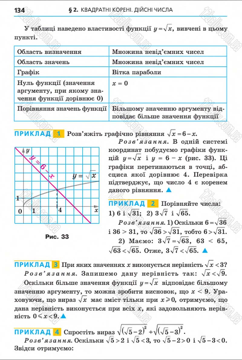 Сторінка 134 - Підручник Алгебра 8 клас Мерзляк 2016 - скачати онлайн
