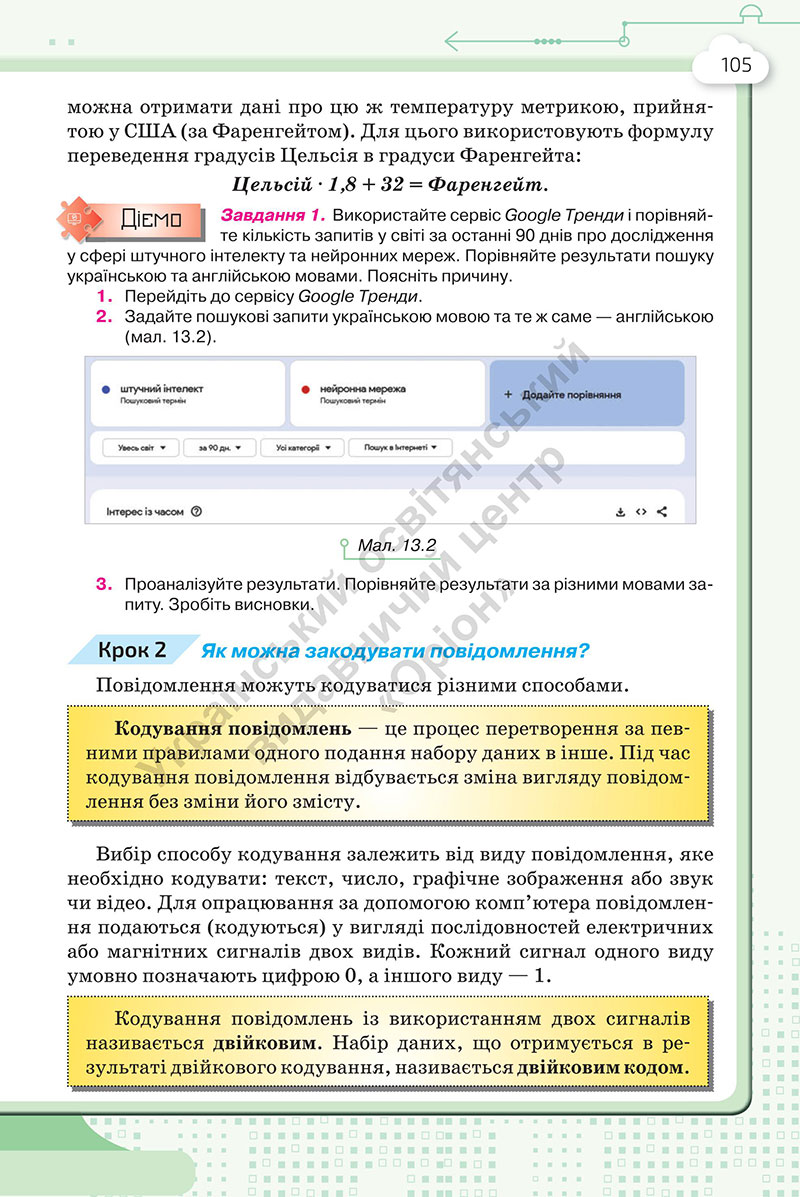 Сторінка 105 - Підручник Інформатика 7 клас Морзе Барна 2024