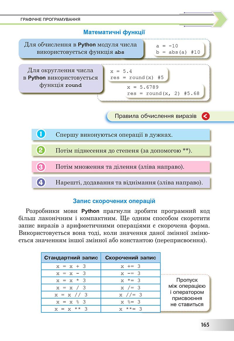 Сторінка 165 - Підручник Інформатика 7 клас Тріщук Лазарець 2024