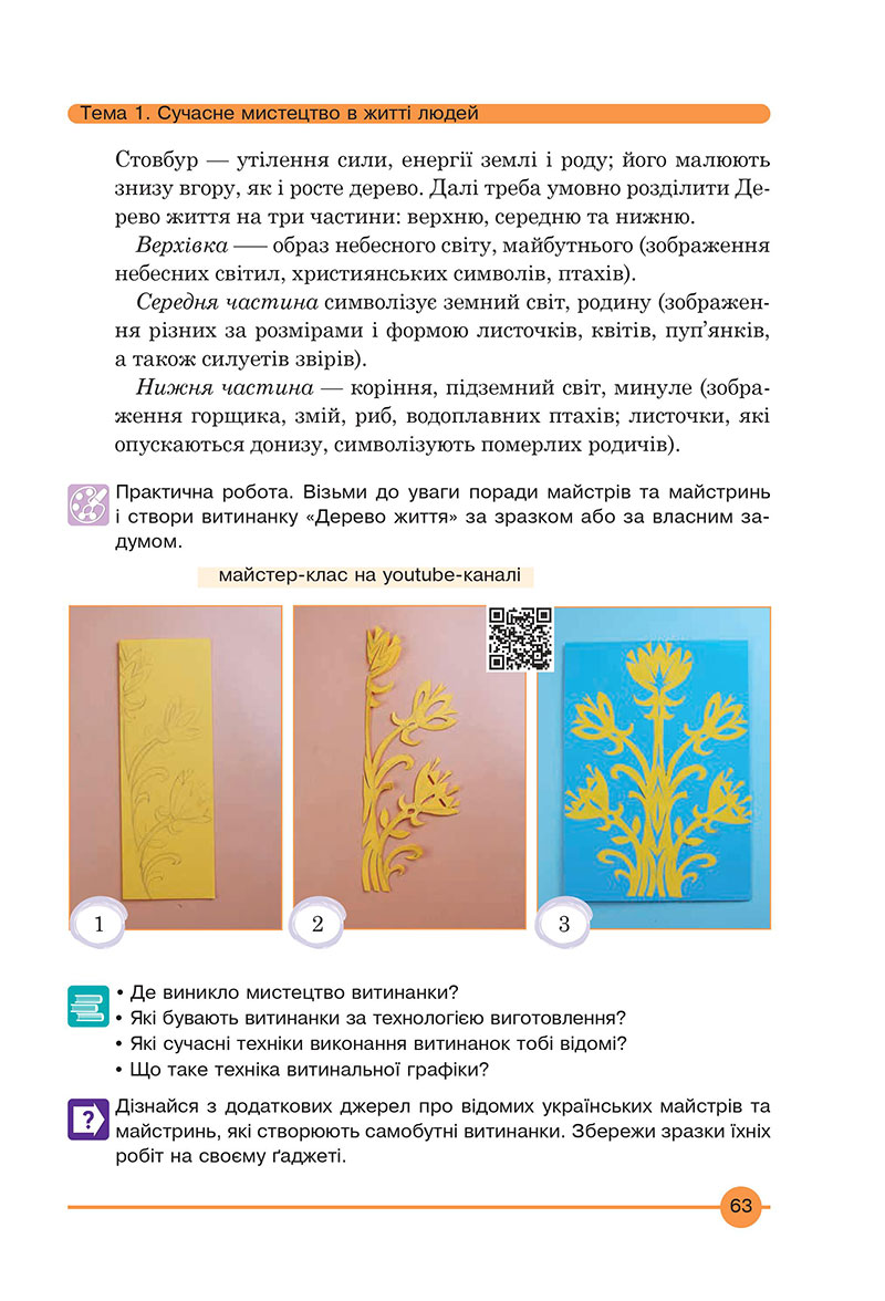 Сторінка 63 - Підручник Мистецтво 7 клас Кондратова 2024 - НУШ