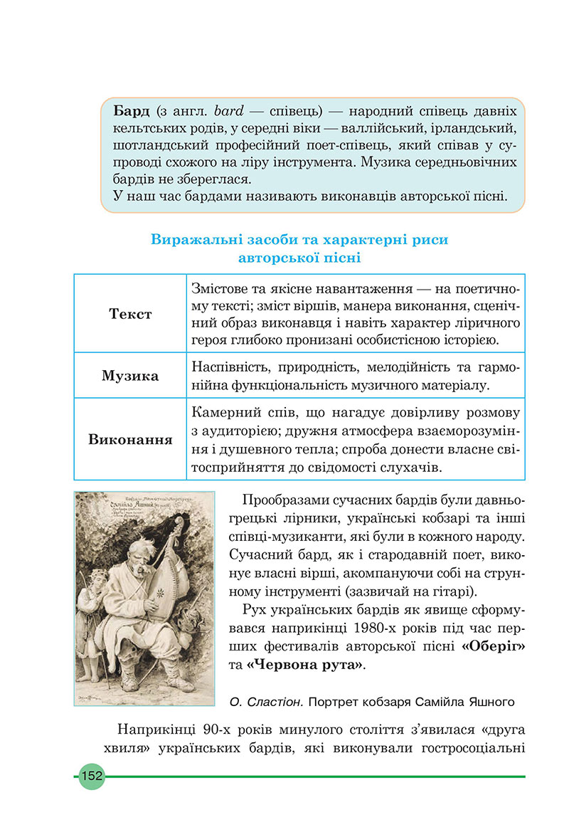 Сторінка 152 - Підручник Мистецтво 7 клас Кондратова 2024 - НУШ
