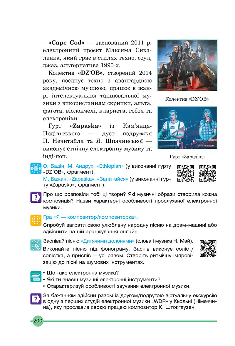 Сторінка 200 - Підручник Мистецтво 7 клас Кондратова 2024 - НУШ