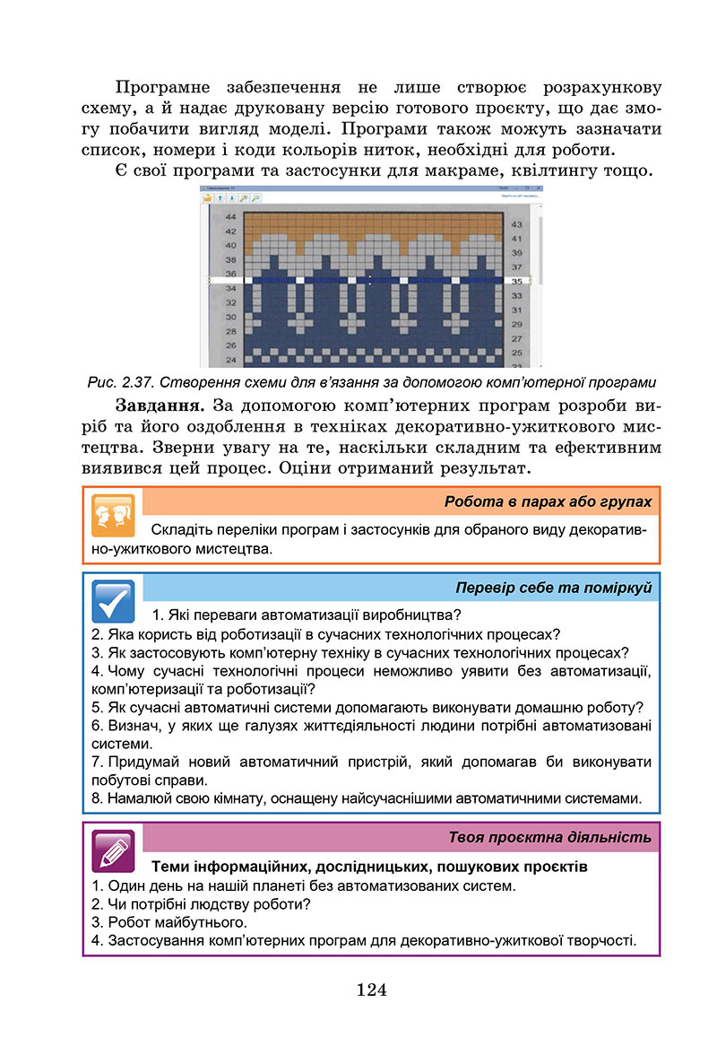 Сторінка 124 - Підручник Технології 7 клас Біленко Пелагейченко 2024 - НУШ