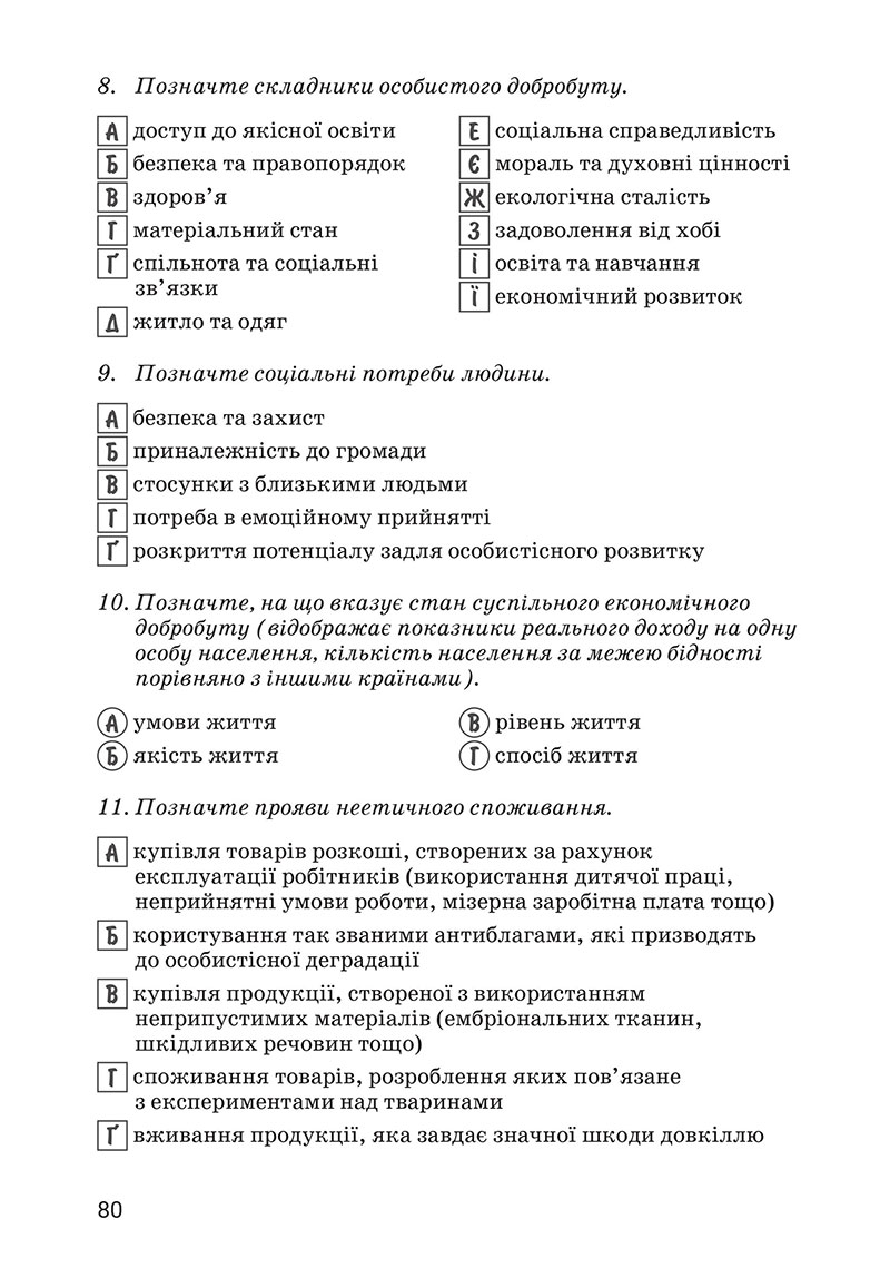 Сторінка 80 - Підручник Здоров’я, безпека та добробут 7 клас Василенко 2024
