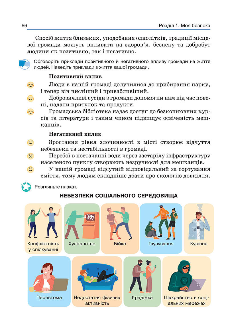 Сторінка 66 - Підручник Здоров’я, безпека та добробут 7 клас Гущина 2024