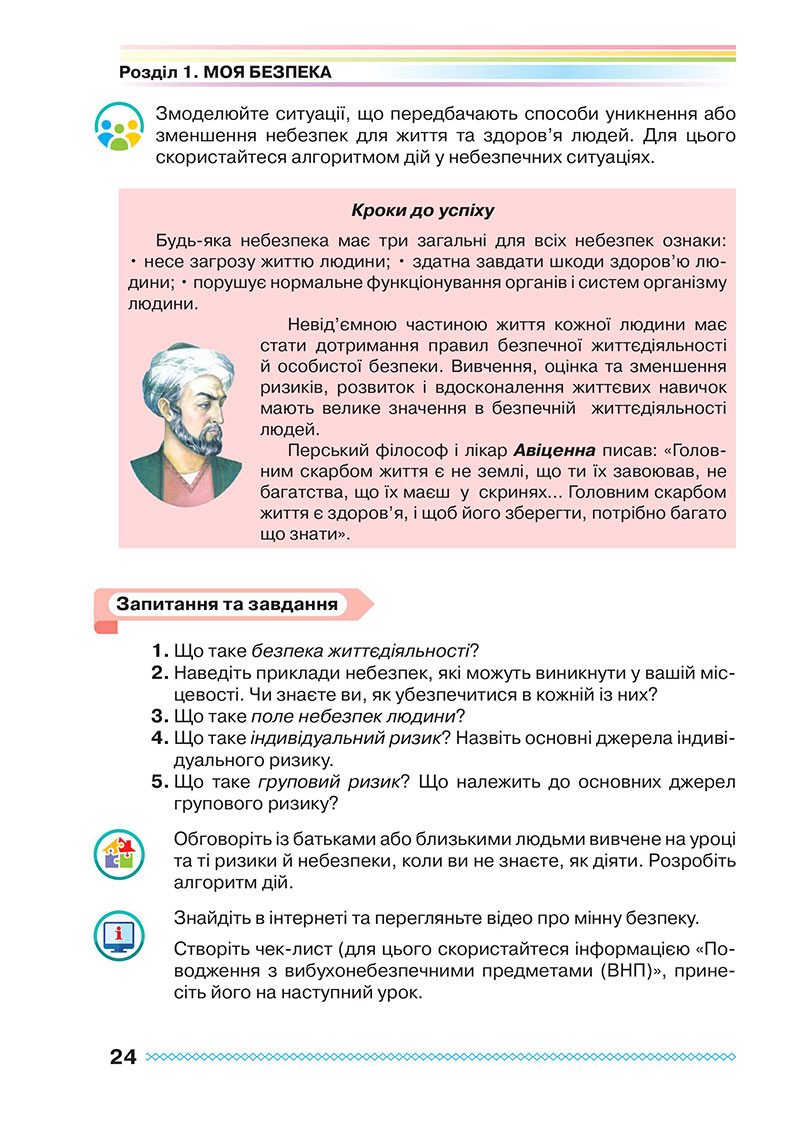 Сторінка 24 - Підручник Здоров’я, безпека та добробут 7 клас Поліщук 2024
