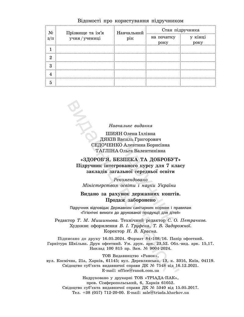 Сторінка 224 - Підручник Здоров’я, безпека та добробут 7 клас Шиян Дяків 2024