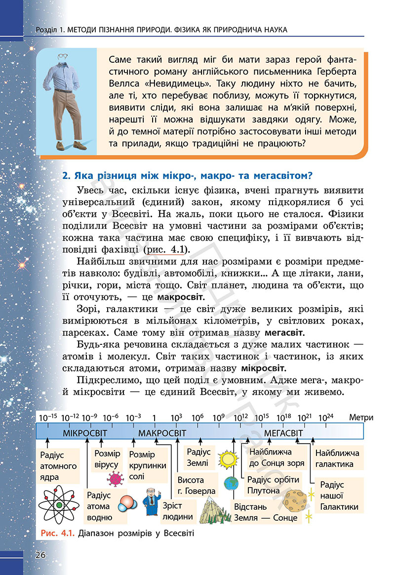 Сторінка 26 - Підручник Фізика 7 клас Бар’яхтар Божинова 2024 (НУШ)