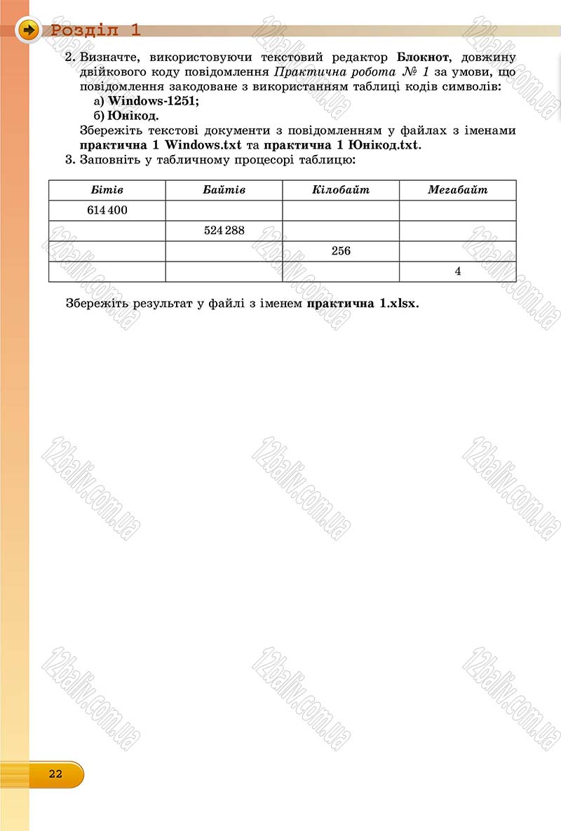 Сторінка 22 - Підручник Інформатика 8 клас Ривкінд 2016