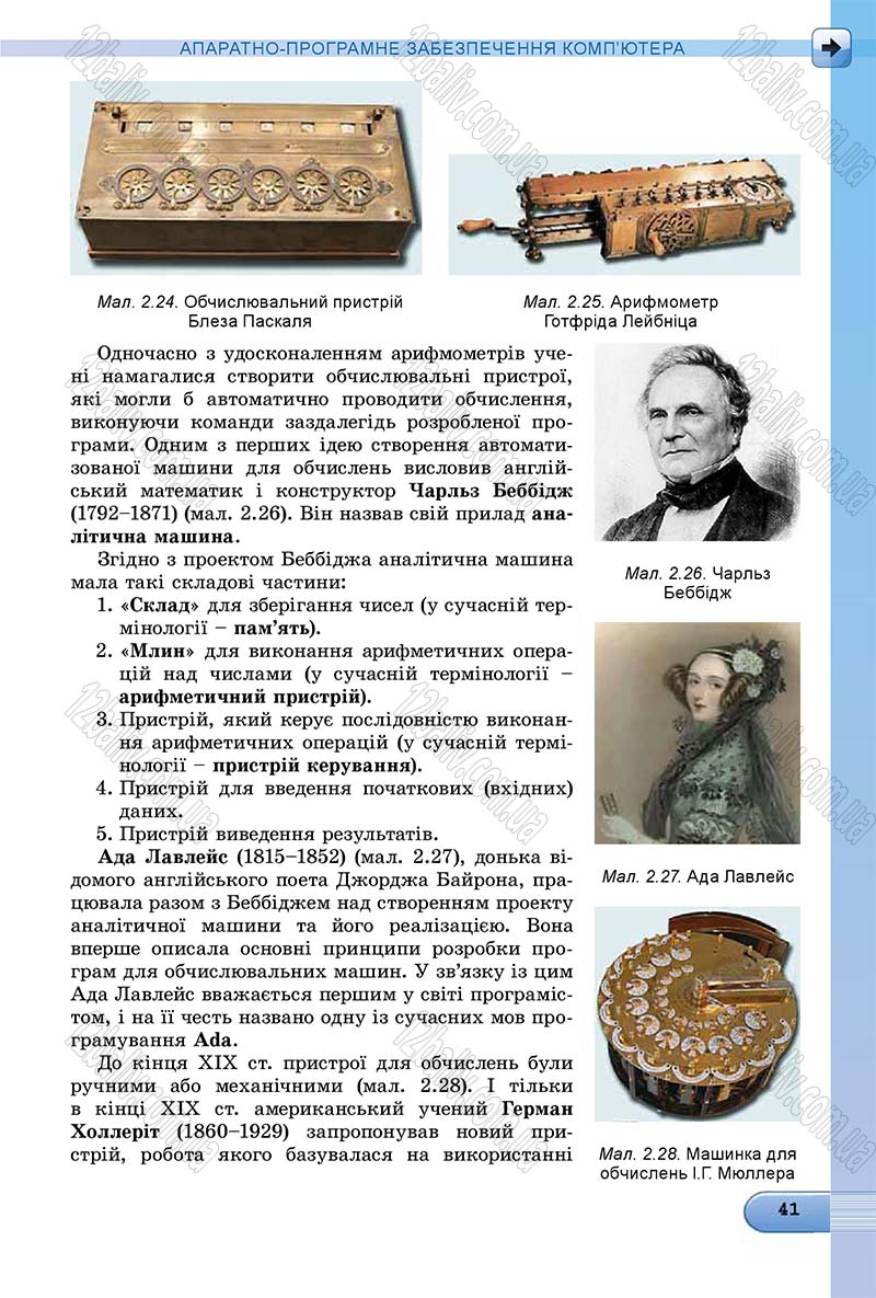 Сторінка 41 - Підручник Інформатика 8 клас Ривкінд 2016