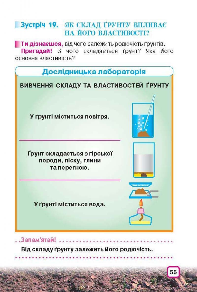 Сторінка 55 - Підручник Природознавство 3 клас І.В. Грущинська 2013