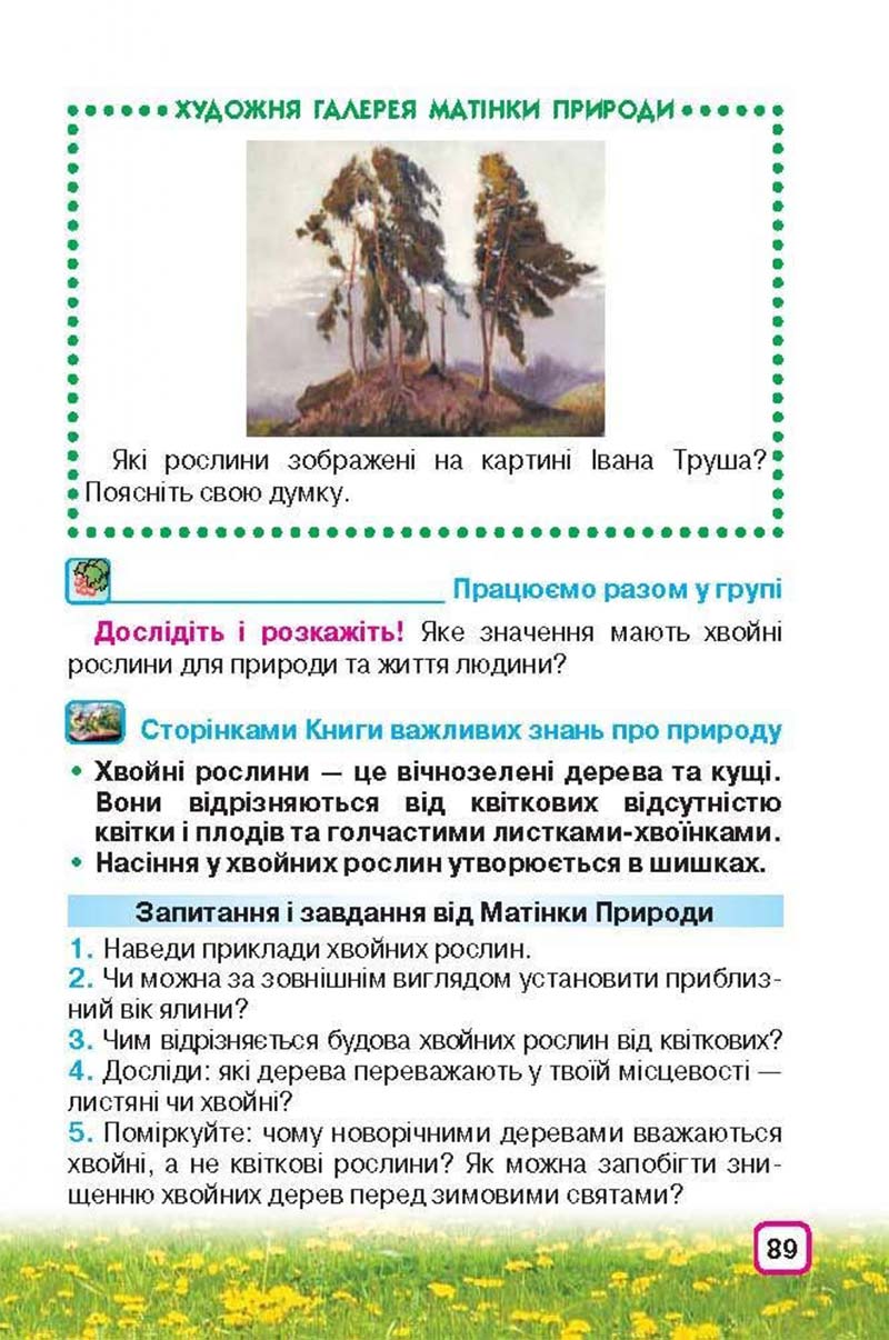 Сторінка 89 - Підручник Природознавство 3 клас І.В. Грущинська 2013