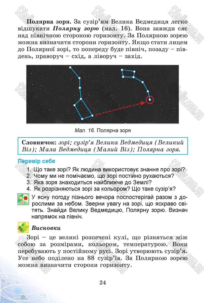 Сторінка 24 - Підручник Природознавство 4 клас Т.Г. Гільберг, Т.В. Сак 2015