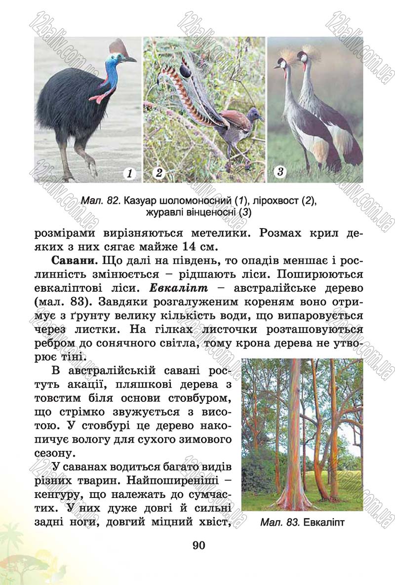 Сторінка 90 - Підручник Природознавство 4 клас Т.Г. Гільберг, Т.В. Сак 2015