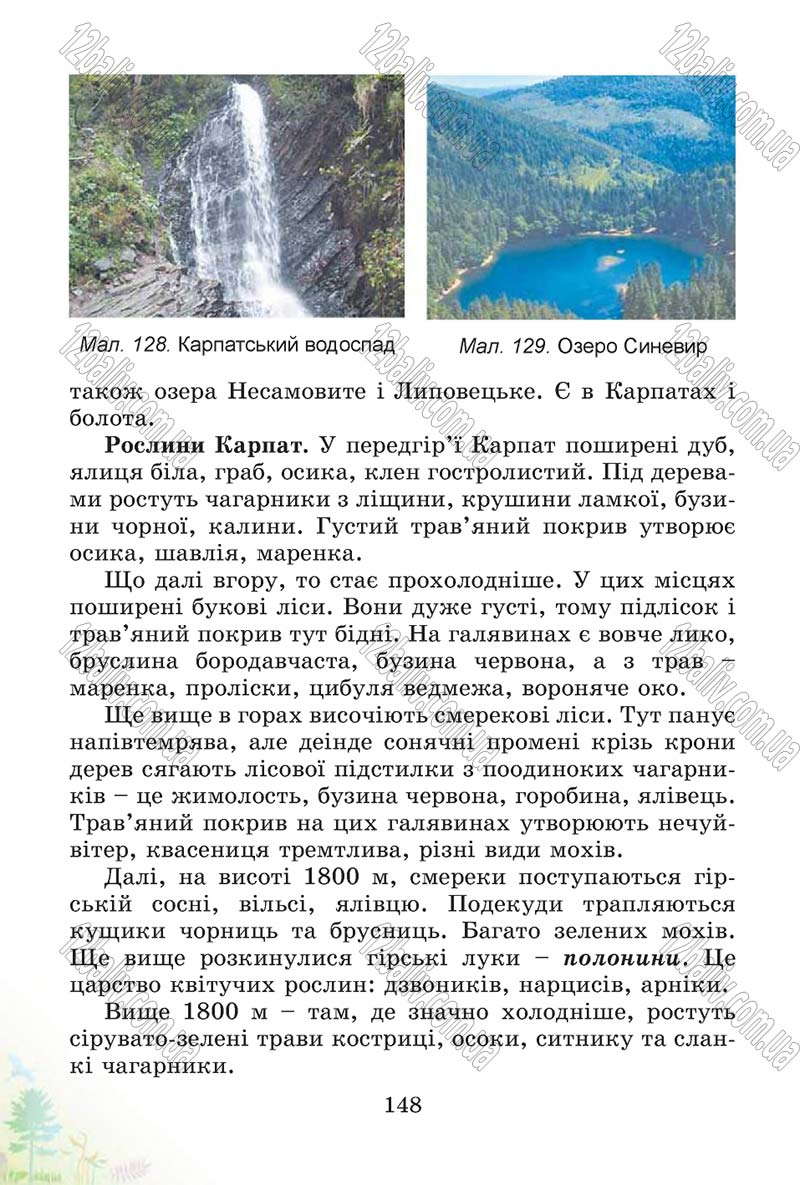 Сторінка 148 - Підручник Природознавство 4 клас Т.Г. Гільберг, Т.В. Сак 2015
