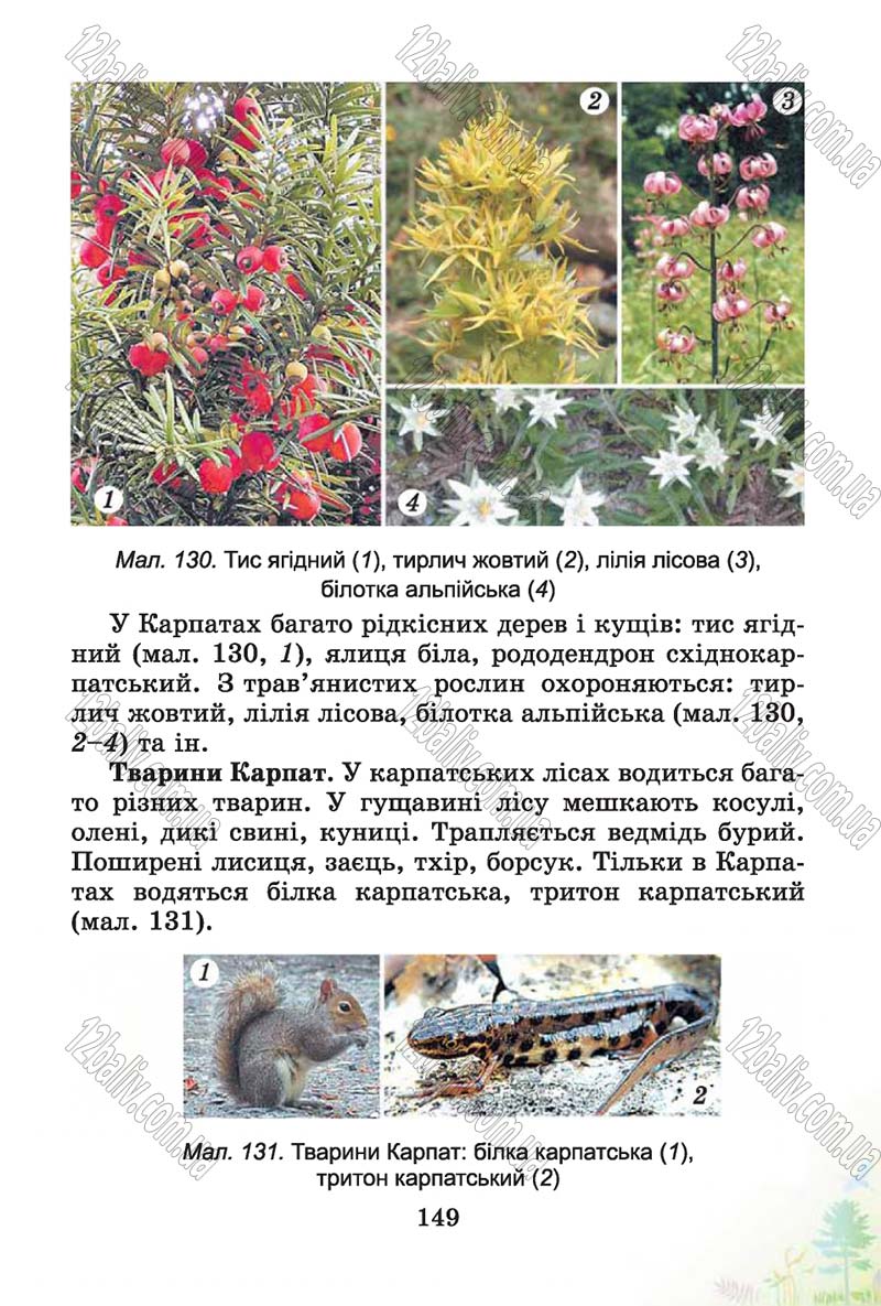 Сторінка 149 - Підручник Природознавство 4 клас Т.Г. Гільберг, Т.В. Сак 2015