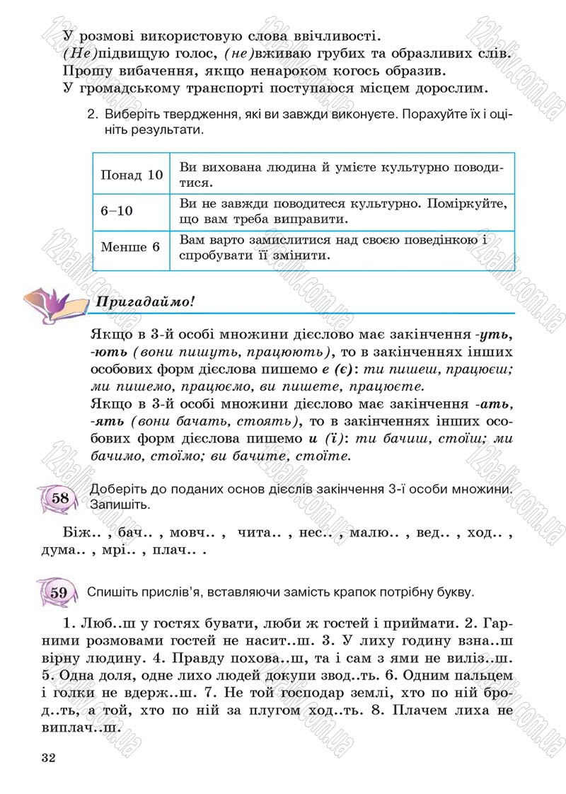 Сторінка 32 - Підручник Українська мова 5 клас С.Я. Єрмоленко, В.Т. Сичова 2013