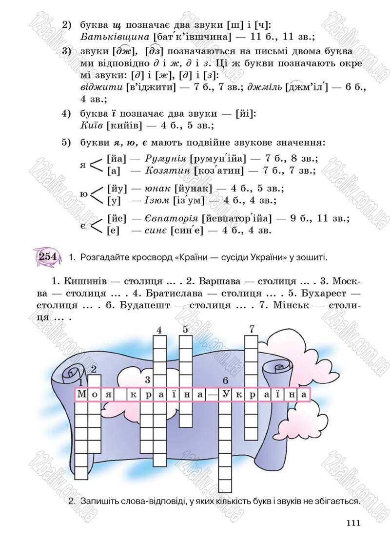 Сторінка 111 - Підручник Українська мова 5 клас С.Я. Єрмоленко, В.Т. Сичова 2013