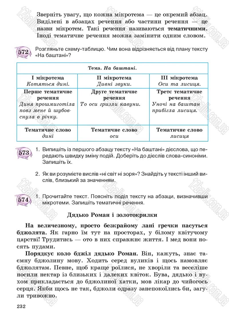 Сторінка 232 - Підручник Українська мова 5 клас С.Я. Єрмоленко, В.Т. Сичова 2013