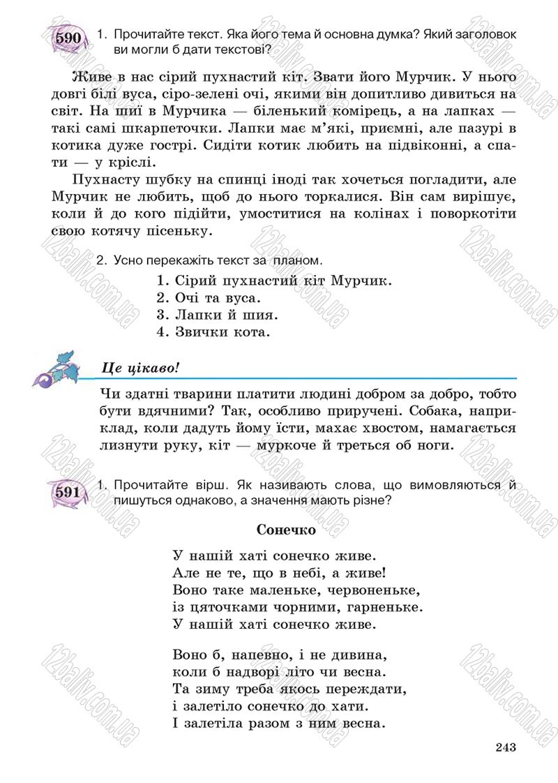 Сторінка 243 - Підручник Українська мова 5 клас С.Я. Єрмоленко, В.Т. Сичова 2013