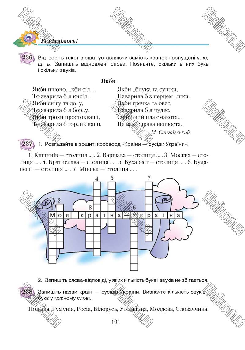 Сторінка 101 - Підручник Українська мова 5 клас С. Я. Єрмоленко, В. Т. Сичова 2018