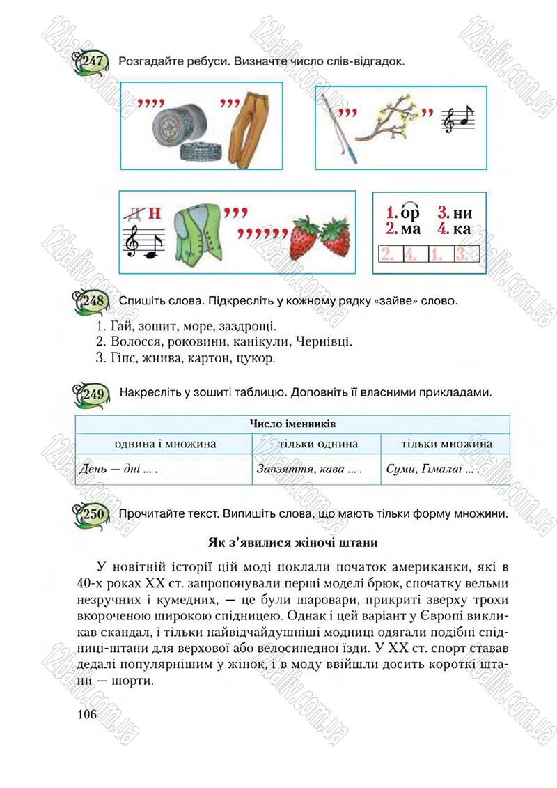 Сторінка 106 - Підручник Українська мова 6 клас Єрмоленко 2014 - скачати онлайн