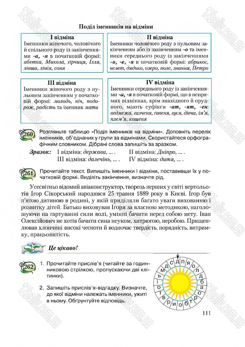Сторінка 111 - Підручник Українська мова 6 клас Єрмоленко 2014 - скачати онлайн