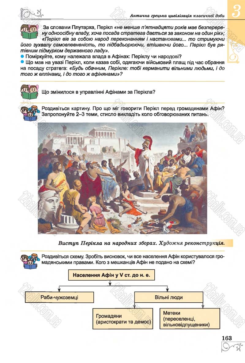 Сторінка 163 - Підручник Історія 6 клас Бандровський 2014 - скачати