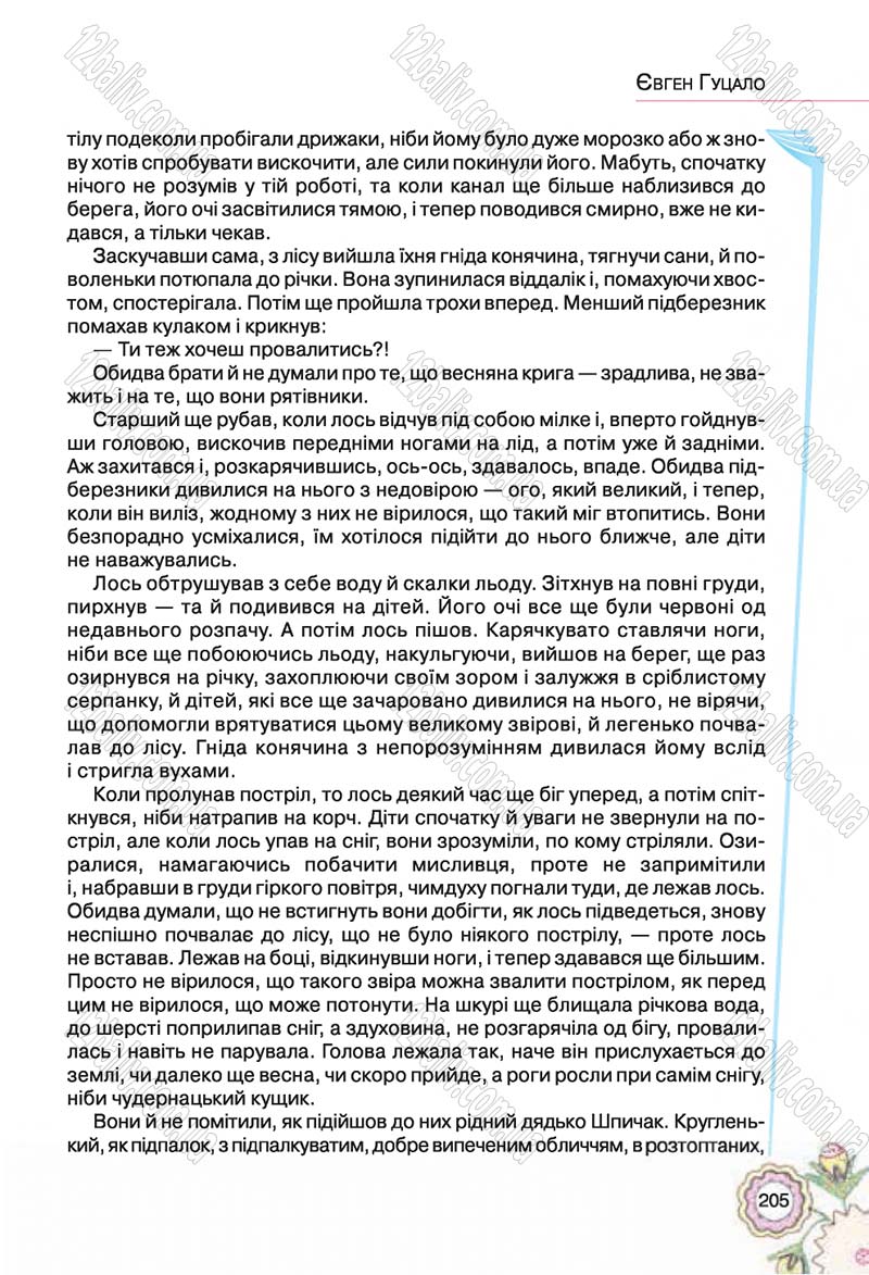 Сторінка 205 - Підручник Українська література 5 клас Л.Т. Коваленко 2018