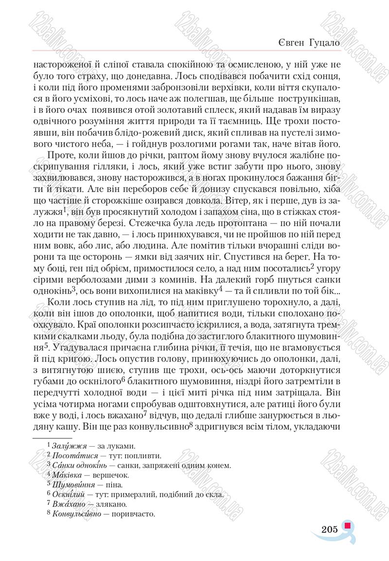 Сторінка 205 - Підручник Українська література 5 клас Авраменко 2018