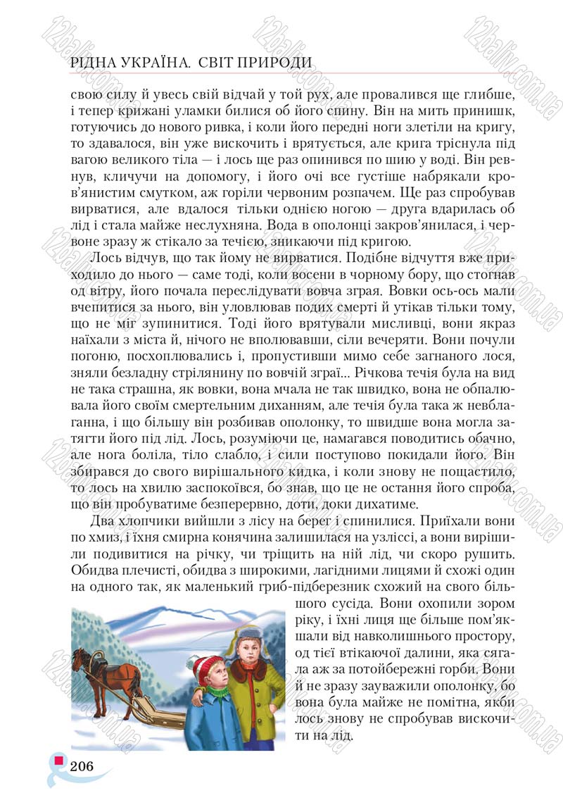 Сторінка 206 - Підручник Українська література 5 клас Авраменко 2018