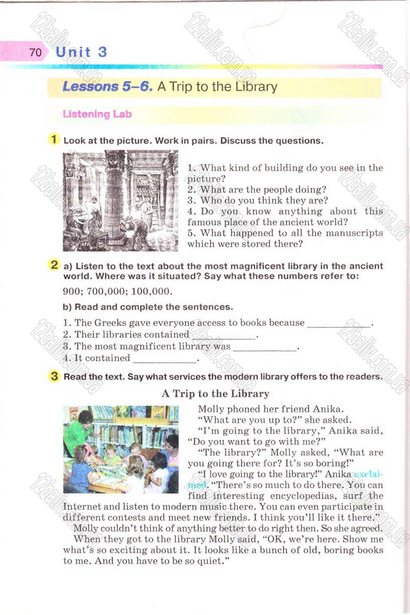 Сторінка 70 - Підручник Англійська мова 8 клас Несвіт 2008 - скачати