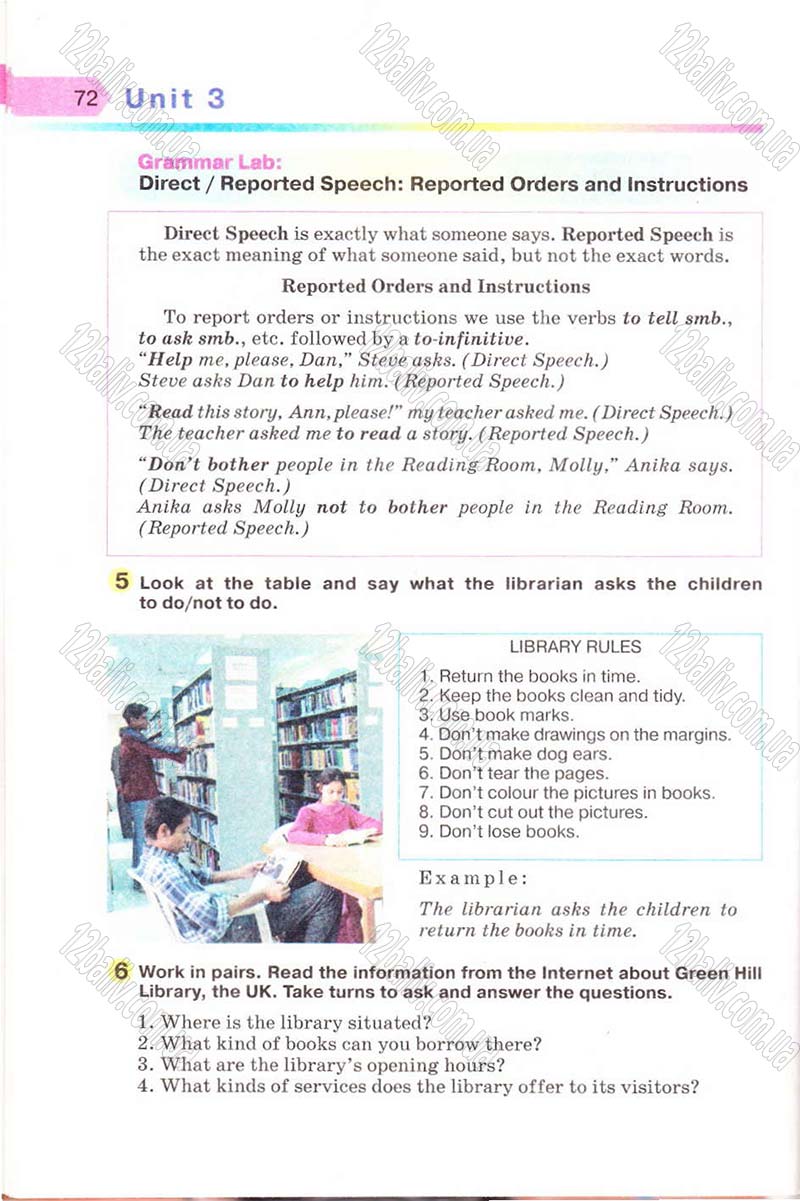 Сторінка 72 - Підручник Англійська мова 8 клас Несвіт 2008 - скачати