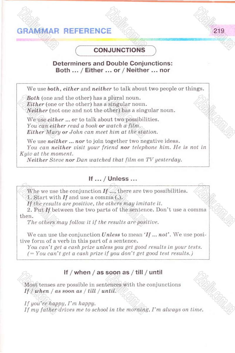 Сторінка 219 - Підручник Англійська мова 8 клас Несвіт 2008 - скачати