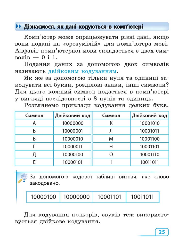 Сторінка 25 - Підручник Інформатика 3 клас М.М. Корнієнко, С.М. Крамаровська, І.Т. Зарецька 2013