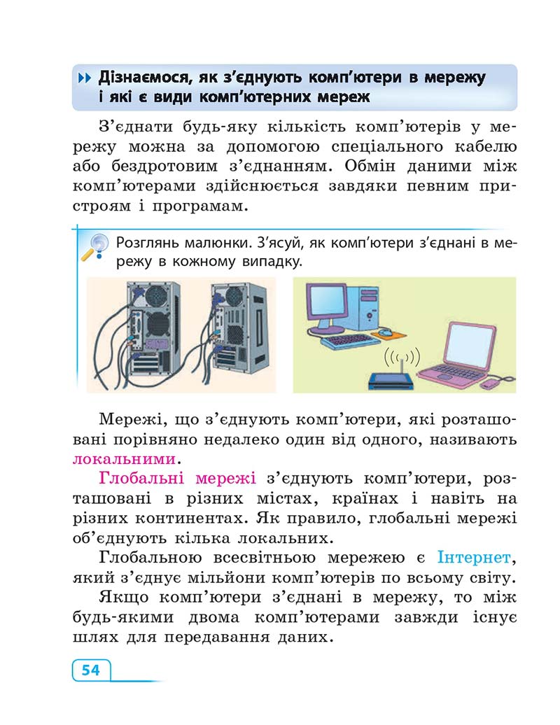 Сторінка 54 - Підручник Інформатика 3 клас М.М. Корнієнко, С.М. Крамаровська, І.Т. Зарецька 2013