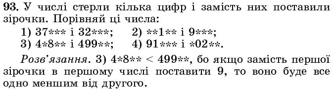 Завдання 93 - § 2. Порівняння натуральних чисел - Розділ 1. НАТУРАЛЬНІ ЧИСЛА І ДІЇ З НИМИ. ГЕОМЕТРИЧНІ ФІГУРИ І ВЕЛИЧИНИ | ГДЗ Математика 5 клас Істер 2018