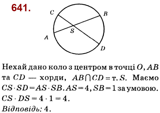 Завдання № 641 - Розділ 2. Подібність трикутників - ГДЗ Геометрія 8 клас О.С. Істер 2021 