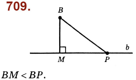 Завдання № 709 - Розділ 3. Розв'язування прямокутних трикутників - ГДЗ Геометрія 8 клас О.С. Істер 2021 