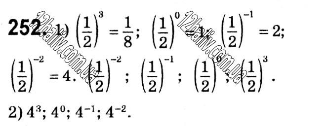 Завдання № 252 - § 1. Раціональні вирази - ГДЗ Алгебра 8 клас А.Г. Мерзляк, В.Б. Полонський, M.С. Якір 2021 