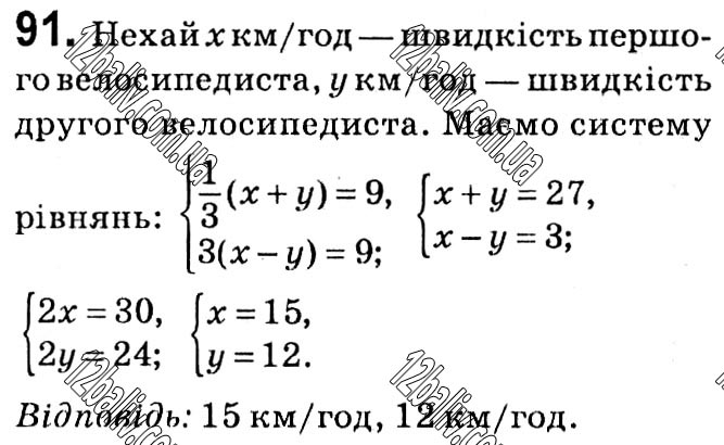 Завдання № 91 - § 1. Раціональні вирази - ГДЗ Алгебра 8 клас А.Г. Мерзляк, В.Б. Полонський, M.С. Якір 2021 