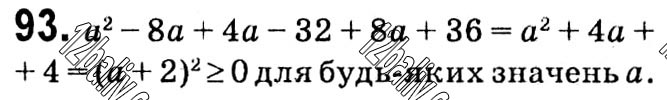 Завдання № 93 - § 1. Раціональні вирази - ГДЗ Алгебра 8 клас А.Г. Мерзляк, В.Б. Полонський, M.С. Якір 2021 