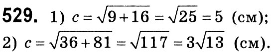 Завдання № 529 - § 3. Розв'язування прямокутних трикутників - ГДЗ Геометрія 8 клас А.Г. Мерзляк, В.Б. Полонський, М.С. Якір 2021 