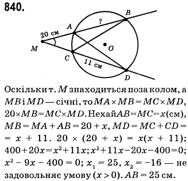 Завдання № 840 - § 4. Многокутники. Площа многокутника - ГДЗ Геометрія 8 клас А.Г. Мерзляк, В.Б. Полонський, М.С. Якір 2021 